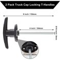 thumbnail image 4 of Truck Cap Locking T-Handle for Camper Shells, Replacement Lock with Keys - Compatible with Most Brands, 4 of 5