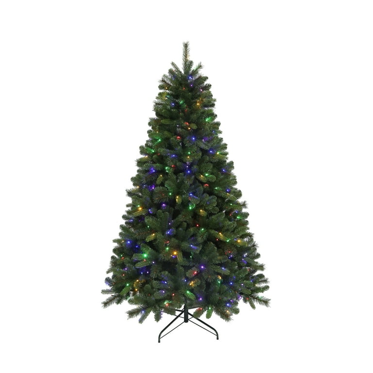 Pre Lit 400 Color Changing LED Lights Valley Spruce Artificial