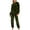 Army Green#1, variant on Oalirro Loungewear for Women Solid Color Velvet Fleece Long Sleeve Shirt And Jogger Pants Warm Velvet Pajama Set