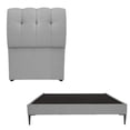 thumbnail image 1 of Box Base Cama Slim Individual + Cabecera Nube Gris, 1 of 8