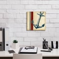 thumbnail image 3 of Epic Graffiti "Americana Captain's Anchor" by Ethan Harper, Canvas Wall Art, 12"x12", 3 of 8