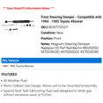 thumbnail image 2 of Front Steering Damper - Compatible with 1984 - 1985 Toyota 4Runner, 2 of 2