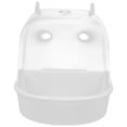 thumbnail image 1 of Bain d'Oiseaux Multi-Cage Couvert pour Petits Perroquets Canari (Blanc), 1 of 9