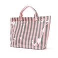 thumbnail image 5 of Striped Tote Bag, Lightweight Commuting Handbag, Large Capacity Portable Shopper for Women, Everyday Use, 5 of 5
