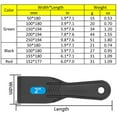 thumbnail image 2 of BE-TOOL 5PCS Flexible Plastic Putty Knife Painters Spatula Tool for Drywall Plaster Spackle Tape, 2 of 8