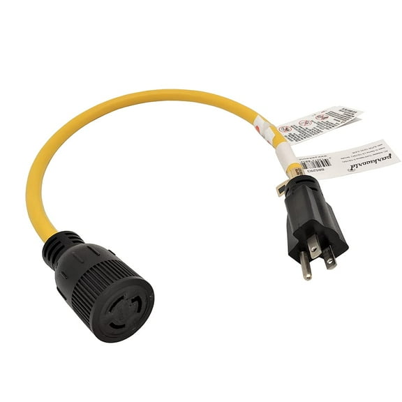 Parkworld 885293 Adapter Cord 5-15 Plug to Locking L5-15 Receptacle 2FT