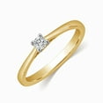 thumbnail image 2 of Divine Inexpensive Solitaire Wedding Ring 0.20 Carat Round Cut Diamond on Gold, 2 of 3
