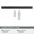 thumbnail image 5 of Amerock Maymont 12-5/8 inch (320mm) Center-to-Center Rectangle Matte Black Cabinet Pull Backplate, 5 of 7