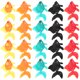 thumbnail image 3 of 20 piezas de peces artificiales de plástico, peces dorados falsos, simulación de peces, decoración para acuarios., 3 of 6