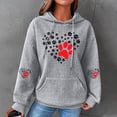 thumbnail image 1 of DPTALR Femmes Imprimé Col Rond Manches Longues Desserrer Sweat-Shirt Unique Tops Pull-Over Blouse, 1 of 4