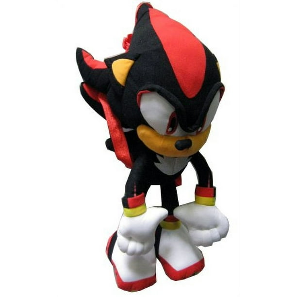 Muñeco de Sonic the Hedgehog - Mochila de Peluche de Shadow Negra (24 Pulgadas)