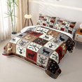 thumbnail image 3 of meiyoeat Wild Animal Deer Quilt King,For Men,Retro Farmhouse Camouflage Hunting King Coverlet Set For Kids,3 Pieces, 3 of 7