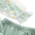 thumbnail image 4 of Daisy Motif Maille Patchwork Playsuit Évasé Pantalon Bandeau, 4 of 5