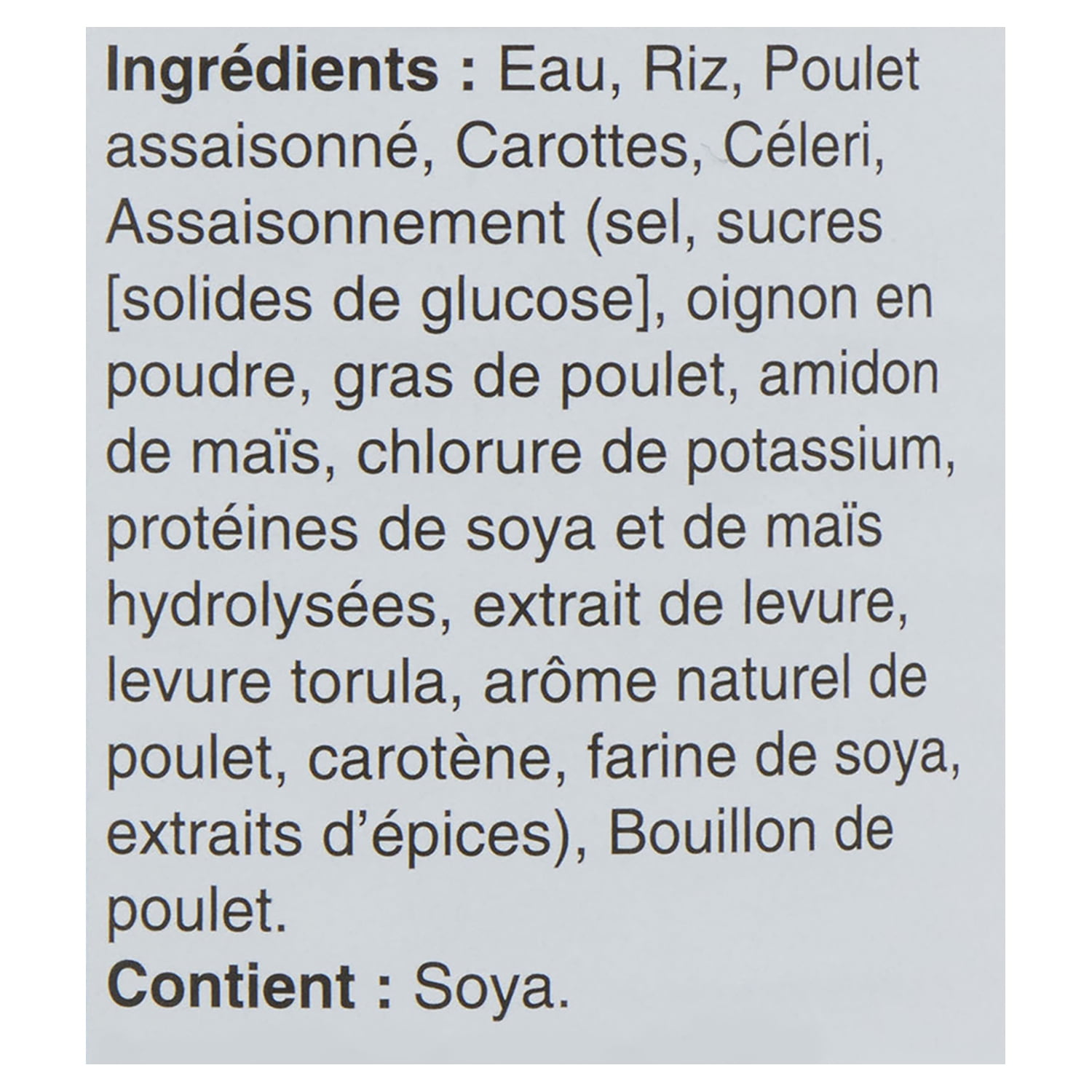 Soupe au poulet et au riz réduite en sel St-Hubert