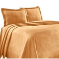 thumbnail image 2 of Geometric Fret Cotton Jacquard Matelasse Scalloped Bedspread Set , Twin, Salmon by Blue Nile Mills, 2 of 6