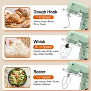 CEBORY 3-IN-1 Stand Mixer, 6.5 QT Tilt-Head 10-Speed Food Mixer, Kitchen Electric Mixer with Dough Hook, Beater, Whisk, Bowl for Most Home Cooks