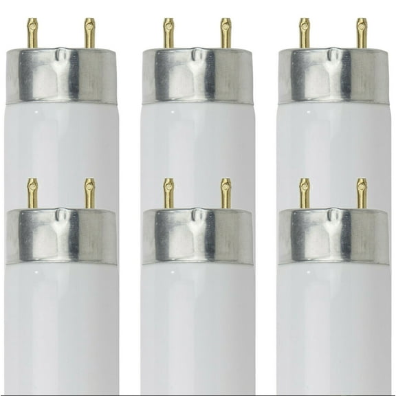6-PK F15T8/CW 18" 15W COOL WHITE 4100K FLUORESCENT BULB NEW 259366