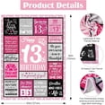 thumbnail image 2 of 18th Birthday Gifts for Her, Pink Blanket Birthday Gifts for 18 Year Old, 18th Birthday Decorations for Girl, Blanket Birthday Presents for Teen Girls Age 18, Double Digits Birthday Blanket 50"X60", 2 of 6