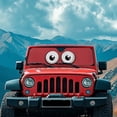 thumbnail image 4 of POLERO Red Cartoon Eyes Windshield Sun Shade for Car Off-road Vehicle SUV Truck (52.95x16.14 Inches), Sun Shade Windshield, Shades for Windows, Protector Blocks UV, Funny Car Decor, 4 of 7