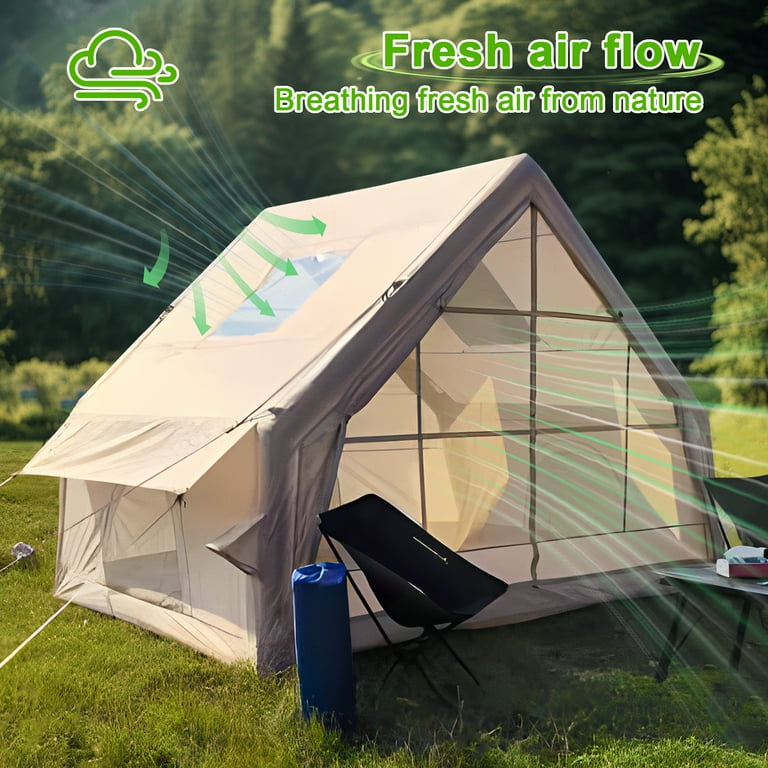 エアテント Inflatable Tent Coody Familia AirTent 13.6 Black Inflatable Tent House for Camping (2-