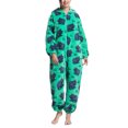 thumbnail image 1 of Mono con Capucha Difusa Ropa de Dormir Lindo Estampado de Animales Cálido Manga Larga Pantalones Largos Pijamas de Lana Mono para Mujeres Hombres Tipo 6 S, 1 of 6