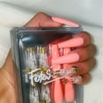 thumbnail image 4 of Fofosbeauty 24PCS Press on Fake Nails, Extra Long Coffin False Nails, Pink Glass, 4 of 9