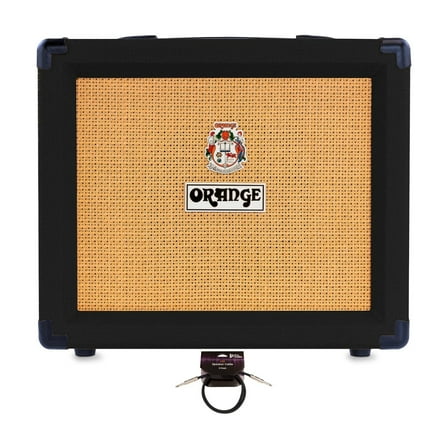 Orange Amps 20 Watt CRUSH 20 RT (Black) Bundle with FPA-CTS10 TS Guitar Cable (10-Feet) (2 Items)