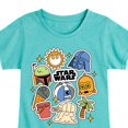 thumbnail image 3 of Star Wars - Summer Stickers - Toddler And Youth Girls Fitted Short Sleeve Tee, 3 of 5