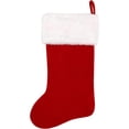 thumbnail image 5 of Aosijia Monogram Christmas Stockings Red Velvet with White Super Soft Plush Cuff Embroidered Xmas Stockings Classic Personalized Stocking Decorations for Family Holiday Season Decor, 5 of 8