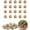 20*white, variant on Mini Pumpkin Decorations, 20 Pcs Halloween Smiling Face Figurines White