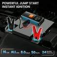 thumbnail image 7 of FLORAY 2-in-1 3000A Car Jump Starter with 150 PSI Air Compressor, 12V Jump Box for All Gas/8.0L Diesel Engines, Portable Power Bank, LCD Display and Emergency Light, 7 of 7