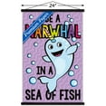 thumbnail image 3 of Be a Narwhal Wall Poster with Wooden Magnetic Frame, 22.375" x 34", 3 of 3