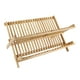 thumbnail image 2 of Escurridor de platos plegable BuyWeek de madera 2 niveles, 2 of 12