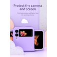 thumbnail image 4 of HAHDAXIA Étui Ultra Mince pour Samsung Galaxy Z Flip 3, Design Unique 3-en-1, Étui Arrière Rigide en PC Mat, Protection Complète pour Galaxy Z Flip 3 5G 2021 (Violet), 4 of 7