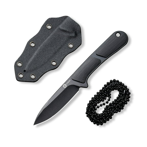 CIVIVI Mini Elementum Fixed Blade Knife with a Kydex Sheath and a Chain C23010-1