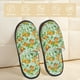 thumbnail image 2 of Fotbe Tangerine Pantuflas Peludas para Mujer con Estampado, Zapatillas de Peluche, Zapatos de Invierno para Casa, Uso Interior y Exterior-Medium, 2 of 8