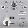 thumbnail image 4 of Opticore LED C7 Smooth Ceramic-Style Red and Warm White Christmas Lights with Shatterproof Christmas Bulbs, 50 Lights, 50ft, 4 of 7