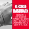 thumbnail image 4 of Franklin Sports Supratak Football Receiver Gloves - White/Chrome - Adult Small, 4 of 8