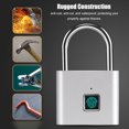 thumbnail image 2 of Candado de huella digital con carga USB Cerradura electrónica de seguridad inteligente ultraligera, 2 of 8