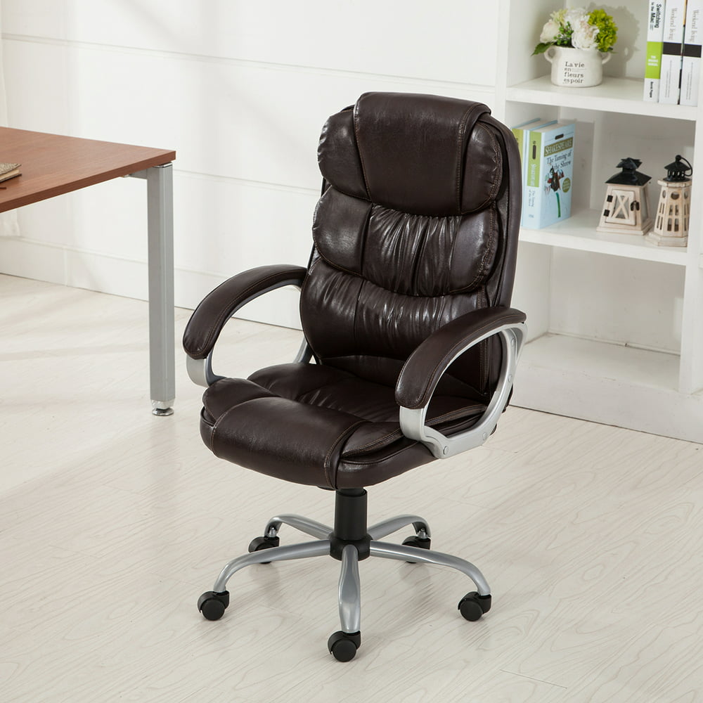 Belleze Executive Office Chair Ergonomic Padded Armrest Computer Chair