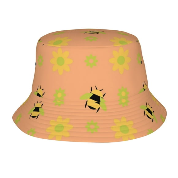 ZICANCN Bee A Bug Gift Sunshade Bucket Hat , Unisex Print Double-Side-Wear Sunshade Bucket Hat for Golf Fishing Beach Outdoor