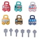 thumbnail image 1 of Juguetes de coche con llave de bloqueo, educación temprana, interesantes juguetes de coche con llave sensorial de dibujos animados para niños., 1 of 14