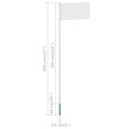thumbnail image 3 of vidaXL Telescopic Flagpole 4 m Aluminium, 3 of 3