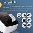 thumbnail image 4 of BETCKEY - Compatible Continuous Film Labels Replacement for Brother DK-2211 (1.1 in x 50 ft), Use with Brother QL Label Printers [6 Rolls 1 Reusable Cartridge] 06-rolls, 4 of 8