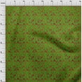 thumbnail image 3 of oneOone Cotton Jersey Green Fabric Batik Craft Projects Decor Fabric Printed By The Yard 58 Inch Wide, 3 of 4