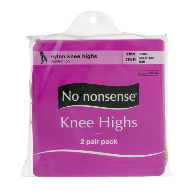 Kayser-Roth - Nylon Knee Highs Size One Nude Sheer Toe - 2 