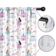 thumbnail image 4 of Blackout Kids Curtains,Princess Castle & Unicorn Pattern Childrens Insulated Curtains Set Of 2,Bedroom Essentials,Toddler Room Decor 52"x63", 4 of 5