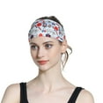 thumbnail image 4 of kaondbfi Women's Summer Outdoor Travel Essentials Accessories Headbands for Women Print Headband Elastic Head Wrap Hair Band Bandana Headband, 4 of 8
