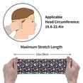 thumbnail image 5 of Motion Adornment Sweatband 15 In Both Men And Women Can Stretch Breathable Soft Perspiration For Hiking Walking Running Exercise Skullhead Pumpkin Flower, 5 of 8