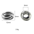 thumbnail image 2 of 10pcs/set Hair Braid Beard Dreadlocks Beads Beads Metal Tube Spacer Beads  Knife Beads Pendant for DIY Braider Styling Tools New, 2 of 6